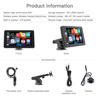 7 pouces voiture Mp5 Radio voiture lecteur Dvd voiture Dvd Radio écran de navigation Carplay pour universel Auto téléphone connexion sans fil