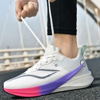 Chaussures de course décontractées pour hommes, nouvelle collection, avec plaque en carbone, maille respirante, baskets de sport tendance printemps-été