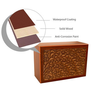 WDF fabrika toptan cinerary tabut dökmek için animaux kremasyon toptan ahşap köpekler için küçük hayvanlar için bambu pet <span class=keywords><strong>urns</strong></span> - Product Image 5