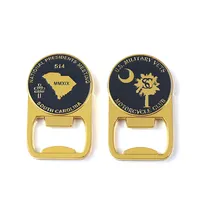 Oem Fabriek Prijs Hoge Kwaliteit Aanpassen Metalen Zinklegering Gold Plating Zacht Email Logo Relatiegeschenk Bar Bier Flesopener