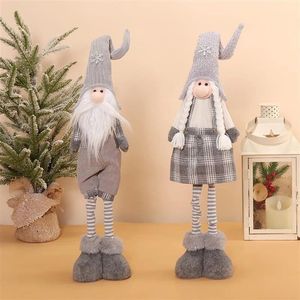 Adorable <b>Large</b> Standing Christmas <b>Gnomes</b> 2pcs Set Soft Plush Elf Doll for Holiday Home Decor - Product Image 1