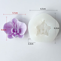 Moules en silicone pour fleurs d'orchidées, pour la décoration de gâteaux, les décorations de cupcakes, les chocolats, la pâte à sucre, l'argile polymère, les créations en résine