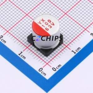 Condensateur solide SMD SPT1JM101G10TRVZC, D10xL10mm (Capacité : 100uF) (Précision : 20%) Tension nominale : 63V - Product Image 1