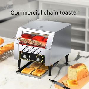 Multifunctional Stainless Steel Vertical Conveyor Chain Motor Core Component Hamburger Bun <b>Toaster</b> Machine for Grain Making - Product Image 3