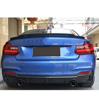 Aileron arrière en fibre de carbone style C74, noir brillant, pour BMW Série 2 F22 F23 M2 F87