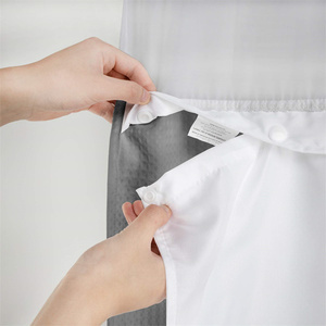 <span class=keywords><strong>Tenda</strong></span> da <span class=keywords><strong>Doccia</strong></span> Senza Ganci <span class=keywords><strong>con</strong></span> Rivestimento a Incastro, Qualità Alberghiera, Effetto Spa - Product Image 4