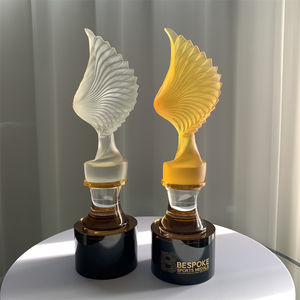 Trophée de glaçure en gros de haute qualité <span class=keywords><strong>ADL</strong></span> avec base en verre de cristal pour le premier prix cadeaux Trophée de cristal de sport - Product Image 2