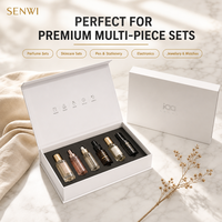 Vente en gros de boîte cadeau magnétique en forme de livre personnalisée insert OEM pour parfum prix compétitif blanc
