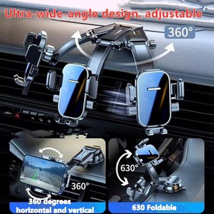 Soporte Universal para Teléfono Móvil para el Tablero del Automóvil, Ajustable en Altura, de ABS y Aleación de Aluminio, Impermeable, con Agarre de 360 Grados - Product Image 4
