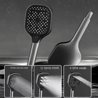 Système de douche musical intelligent YF 2026 avec lumière LED Bluetooth, gris anthracite, ensemble de douche thermostatique 4 fonctions pour appartement, pluie douce et fonction pause