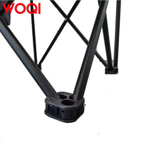 Chaise pliante Woqi, structure en aluminium, tissu Oxford bleu foncé, chaise de jardin au design contemporain, 50x50x80cm - Product Image 1