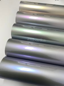 Film de protection de voiture <span class=keywords><strong>vinyle</strong></span> brillant effet caméléon violet, technologie argentée, fonction anti-rayures, en promotion - Product Image 4