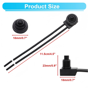 12V su geçirmez RV basmalı düğme anahtarı IP65 Metal ON/OFF SPST anahtarı için motosiklet/araba banyo Fan Max akım 10A Max 250V - Product Image 5