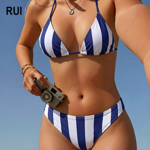 Ensemble de bikini push-up RUIQUWIN OEM pour femmes, maillot de bain deux pièces, string, maillot de bain sexy, micro-maillot de bain, maillot de bain d'été pour la plage - Product Image 1
