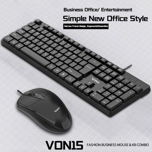 Vonn Von15 104 Phím Có Dây Bàn Phím Và Chuột Combo Quang Kinh Doanh Văn Phòng Mỏng Bộ Cho PC Máy Tính Để Bàn Phổ Trong Kho - Product Image 2