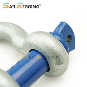 Manilles robustes G209 Goupille à vis Arc galvanisé à chaud 3/4 D Anneau 4.75t Ancre Manille Grilletes - Product Image 2