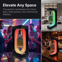 Support d'affichage à lévitation magnétique avec télécommande et lumières LED colorées pour bouteilles de vin rouge et de parfum