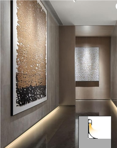 Top vendita corona modanatura LED canale in alluminio profilo battiscopa battiscopa per soffitto soggiorno camera da letto <span class=keywords><strong>cucina</strong></span> casa - Product Image 2