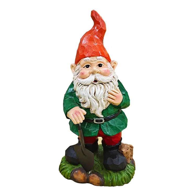 कस्टम क्रिसमस उद्यान सजावटी परी राल Gnomes आंकड़ा हस्तनिर्मित उद्यान सजावटी परी Polyresin Gnomes प्रतिमा