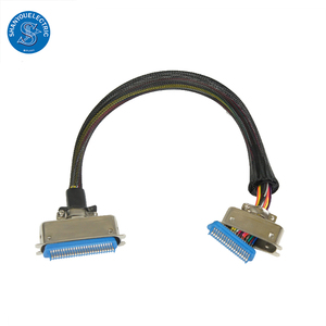 Kunden spezifischer CN50-Pin-Schweißdruckerstecker 50P-Stecker 50-Kern-Buchsenkopf-Eisenschalen-Kabelbaum für elektronische Anwendungen - Product Image 1