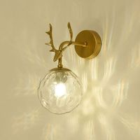 Applique Murale LED Nordique Simple et Luxueuse pour Chambre, Chevet, Escalier, Balcon, Salon, Décoration Murale en Forme de Bois de Cerf