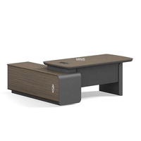 Bureau de direction en L extensible et convertible en bois, design moderne et élégant, vente en gros directe usine, haute valeur