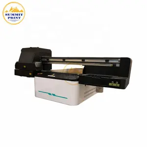 Summitprint Printer UV Flatbed A1, Printer Ukuran UV dengan 2 Buah Dx6 untuk Kotak Hadiah Keramik Akrilik