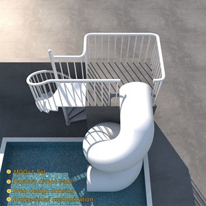 <span class=keywords><strong>Escalier</strong></span> modulaire d'évacuation incendie personnalisé, glissière pour <span class=keywords><strong>piscine</strong></span>, rénovation d'escaliers, <span class=keywords><strong>escalier</strong></span> en colimaçon extérieur en acier inoxydable 304 avec glissière - Product Image 1