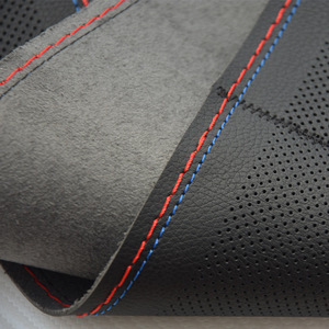 Cubierta para volante de coche antideslizante Auto Stitch Protector de volante Universal vehículo decoración Interior - Product Image 5