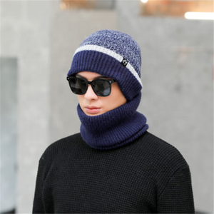 <span class=keywords><strong>Bonnet</strong></span> d'hiver chaud avec écharpe, doublure en laine, <span class=keywords><strong>bonnet</strong></span> épais et chaud, 2022 - Product Image 5