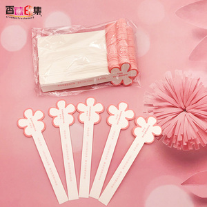 Zhengmao Treemas Duftwelt Parfüm-Tester-Etiketten ZM04 Streifendesign Digitaldruck Kunstpapier Heißprägung - Product Image 1