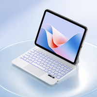 Nouveau clavier sans fil magnétique pour Huawei MatePad 11.5S modèle 2025 avec pavé tactile intégré, ultra fin et rétroéclairage 7 couleurs
