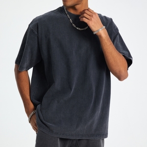 Camisetas de Manga Corta para Hombre, Colección de Verano, 100% Algodón Tejido, Anti-Pilling, Lavado Retro, Estilo Americano, Corte Holgado, Estampadas - Product Image 3