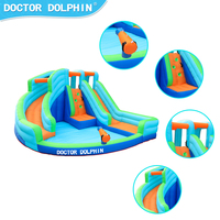Vente en gros direct usine : Aire de jeux gonflable extérieure pour enfants avec toboggan aquatique et château de saut