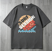 Camiseta de Manga Corta con Bolsillo en el Pecho, Mezcla de Algodón y Lyocell de 220 g/m², Protección Solar, Refrigerante, Absorbe la Humedad, Corte Holgado, Informal