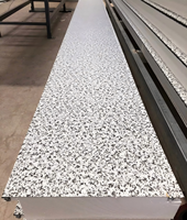 Revêtement mural en aluminium composite ondulé certifié CE résistant au feu, panneaux isolés en EPS pour bâtiments commerciaux