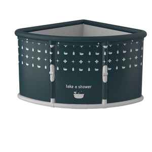 Seau de bain à domicile baignoire portable baignoires pliables triangulaires adulte sueur vapeur <span class=keywords><strong>petit</strong></span> appartement économiser de l'espace baignoire en forme d'éventail - Product Image 2