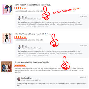 Venta al por mayor Unisex Elástico Médico Scrubs Enfermera Clínica Dental Médico Bata Transpirable Impreso Diversión Salones de Belleza Hospitales Scrub - Product Image 6