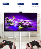 Téléviseur intelligent tout-en-un professionnel 32 pouces 4K avec support rotatif, écran HD, pour divertissement intérieur OEM