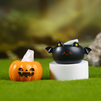 Vente en gros Halloween : Figurine de collection mystère en résine peinte à la main, motif fantôme farceur, avec cristal et citrouille magique rare, type Pai Blindbox DIY