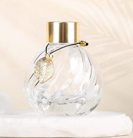 Ensemble diffuseur de parfum avec décoration dorée en métal, flacons vides de 3,5-4,2 oz et 20 bâtonnets diffuseurs, design unique pour la maison et le bureau