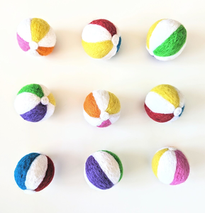 100% प्राकृतिक ऊन बिल्ली खिलौना समुद्र तट गेंदों 4 सेमी संवेदी बिन ढीले भागों/सुई फेटेड बेची गार्लैंड पोम - Product Image 5