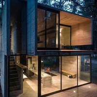 Villa préfabriquée moderne en acier léger, 2 à 4 chambres, maison de luxe avec structure en acier galvanisé et couleur personnalisée