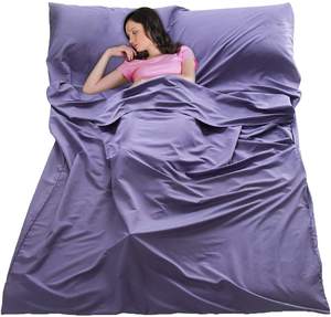 Woqi — <span class=keywords><strong>sac</strong></span> <span class=keywords><strong>de</strong></span> couchage en coton, tapis <span class=keywords><strong>de</strong></span> Camping avec revêtement Double, pour adultes, voyage - Product Image 1