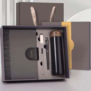 Ensemble cadeau de carnet de notes de luxe A5 personnalisé, avec impression UV et couleur personnalisée, pour la promotion - Product Image 1