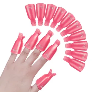 Clip de pose pour ongles en acrylique coloré pour manucure artistique, outil de nettoyage des ongles, gel UV, vernis à ongles, outil de pose par immersion pour doigts - Product Image 2