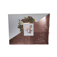 Boîte en carton ondulé de haute qualité de 2 mm d'épaisseur, pelliculage mat, gaufrage à chaud or rose, recyclable, logo Hostamp, pour thé électrique en céramique