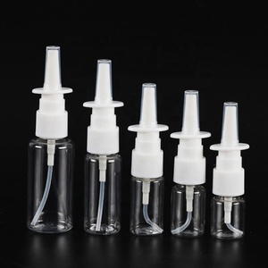 10ml 20ml 30ml 60ml White <b>Empty</b> <b>Plastic</b> Nasal Spray <b>Bottles</b> Pump Sprayer Mist Nose Spray Refillable <b>Bottle</b> for Saline Water - Product Image 6