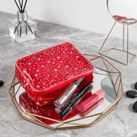 Sac de maquillage imperméable coloré à étoiles, très vendu, pour femmes, portable, petite capacité, voyage haut de gamme, trousse de toilette, sac de rangement