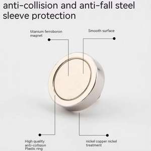 Motor Industrial, materiales magnéticos de níquel, imán de neodimio permanente, <span class=keywords><strong>Base</strong></span> magnética redonda de montaje NdFeB <span class=keywords><strong>con</strong></span> rosca interna - Product Image 3